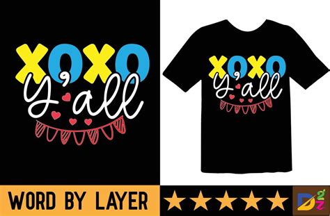 Xoxo Yall Svg T Shirt Design 20915117 Vector Art At Vecteezy