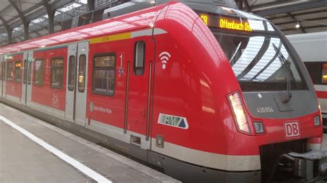 Mitfahrt Der S Bahn Rhein Main Linie S Offenbach Ost Frankfurt