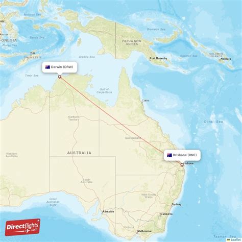 Direct Flights From Darwin To Brisbane Drw To Bne Non Stop