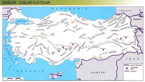 türkiyenin dagları ovaları ve platolarının oluşum çeşitleri ve