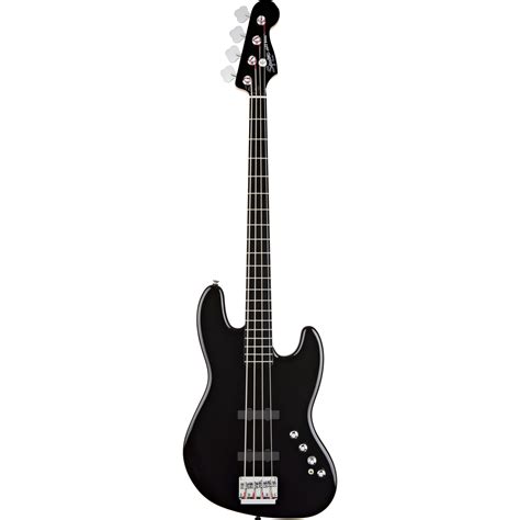 Купить Fender Squier Deluxe Jazz Bass® Iv Active 4 String Ebonol Fingerboard Black цена и 4