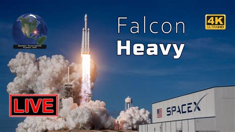 Live 4k Falcon Heavy Launches Ussf 67 For Us Space Force Youtube