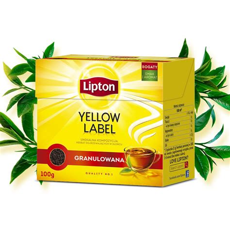 Zestaw Lipton Herbata Czarna Granulowana Yellow Label X G Skleplipton