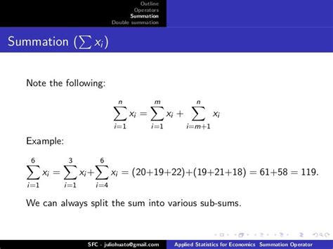 👍 Summation examples. Calculus I. 2019-02-05