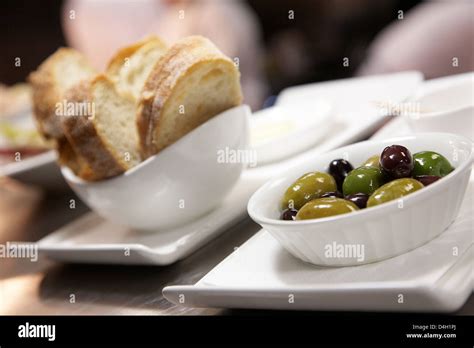 A Bowl Of Mixed Olives Stock Photo Alamy