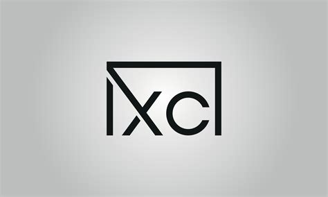 Dise O Del Logotipo De La Letra Xc Logotipo Xc Con Forma Cuadrada En