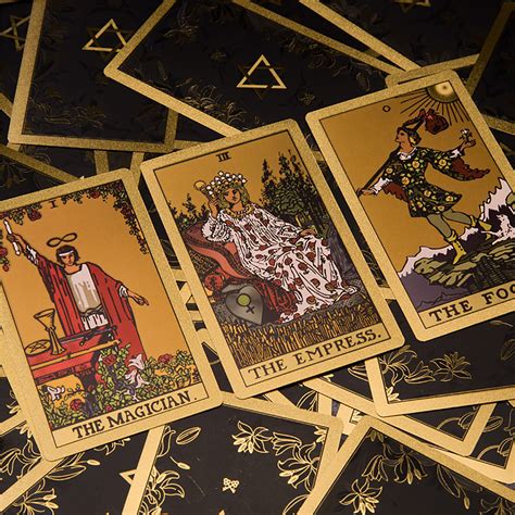 The New Century Tarot Cards Deck Gold Plated Tarot Etsy