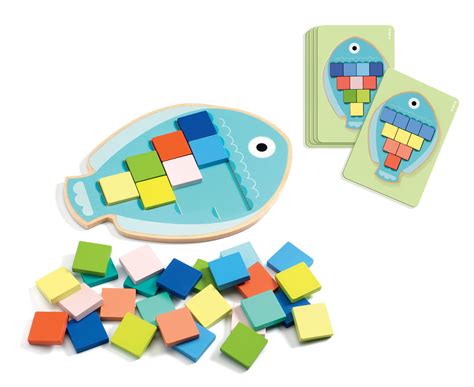 Mosa Color - Układanka Drewniana Djeco - Djeco | Sklep EMPIK.COM