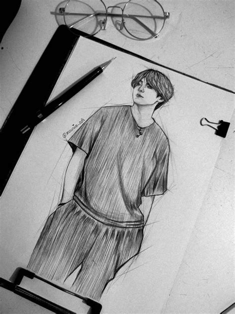 Pin By Momentaufnahme On Btsdrawing Bts Drawings Design Art Drawing