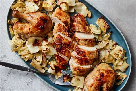 Roasted Chicken With Caramelized Cabbage Recipe