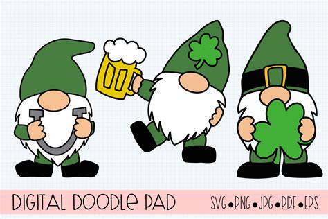 St Patricks Day Svg Leprechaun Gnomes Cut Files 427107 Cut Files