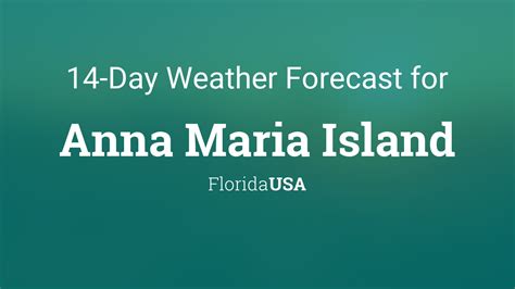 Anna Maria Island, Florida, USA 14 day weather forecast