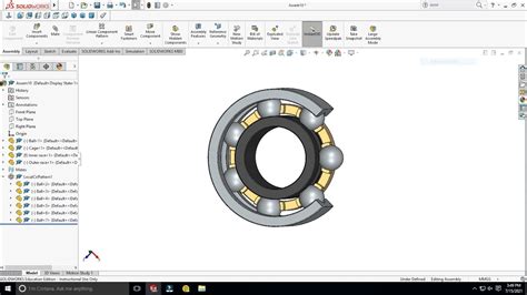 Modelling And Assembly Of Deep Groove Ball Bearing Using Solidworks