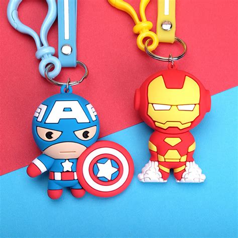 Manufacturing Custom D D Pvc Keychain Promotional Super Hero D