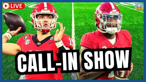 Georgia Vs Alabama 2023 Sec Championship Game Call In Show Youtube