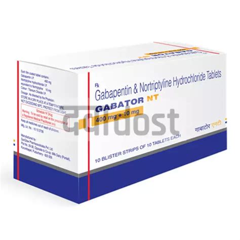 Gabator NT 400mg 10mg Tablet Upto 9 69 Off DawaaDost