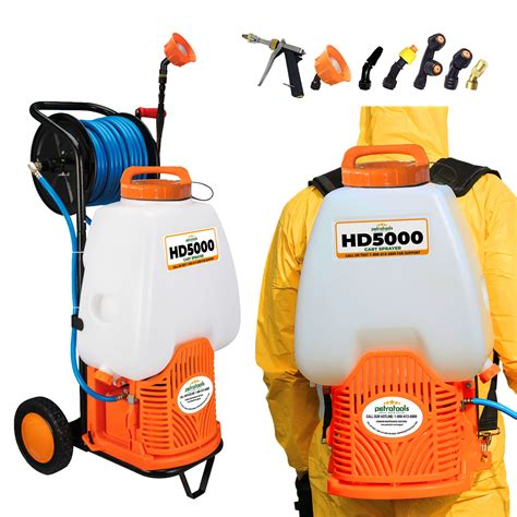 PetraTools Battery Backpack Sprayer With Custom Fitted Cart HD5000 6