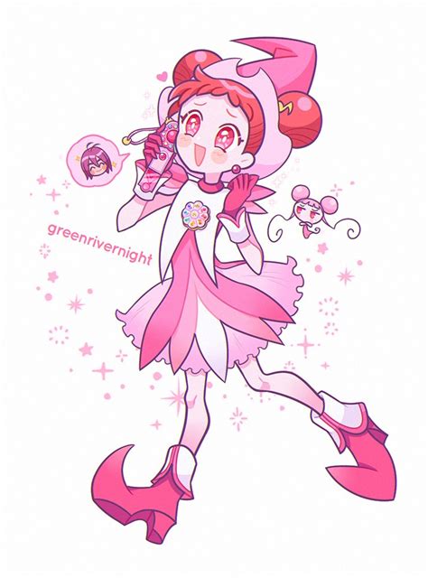 Harukaze Doremi Dodo And Akatsuki Ojamajo Doremi Drawn By