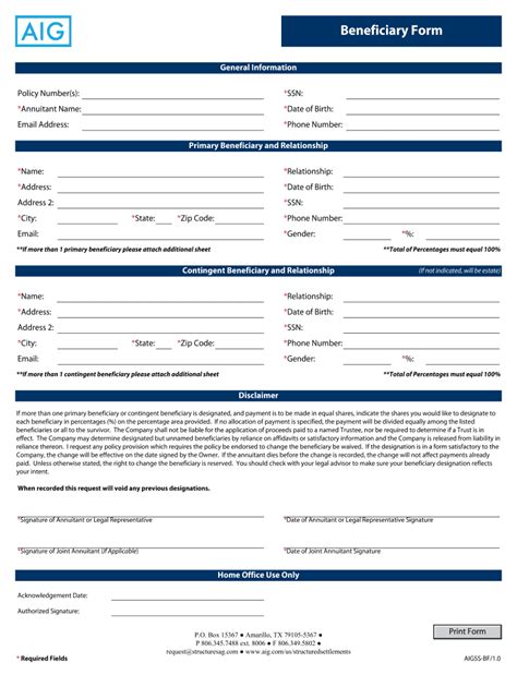 Trustage Change Of Beneficiary Form Fill Online Printable Fillable