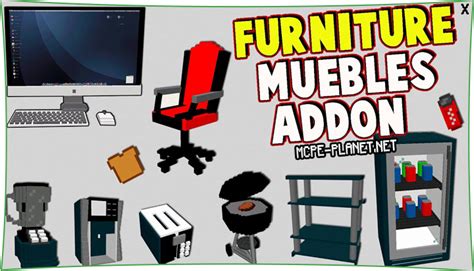 Скачать Decoration Furniture - мод на декор для Майнкрафт ПЕ 1.17, 1.16 ...