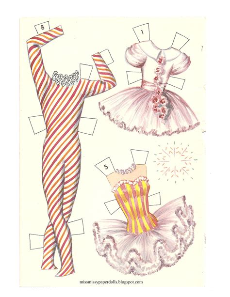 Miss Missy Paper Dolls The Nutcracker Ballet Cutouts