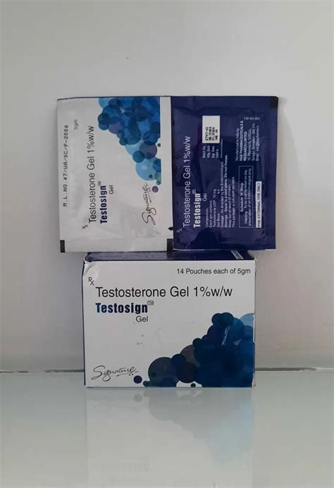 TESTOSTERONE GEL 1 Packaging Size 1 14 Sachets Packaging Type Box