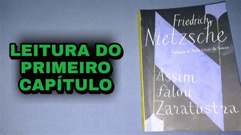 Assim Falou Zaratustra Leitura do 1 Capítulo Friedrich Nietzsche