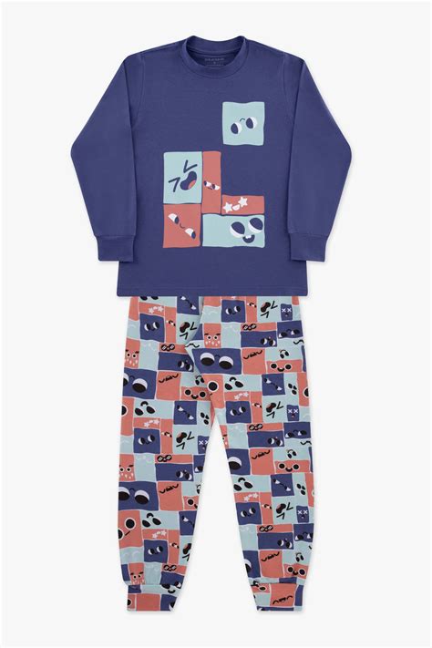 Pijama Infantil Algod O E Modal Happy Brilha No Escuro Dedeka