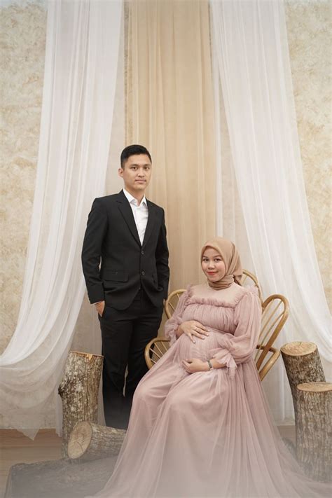 Maternity Hijab Photo Ideas Fotografi Kehamilan Gaun Ibu Hamil Gaun