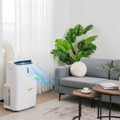 Costway Climatiseur Portatif 12 000 Btu Avec Chauffage Télécommande Et