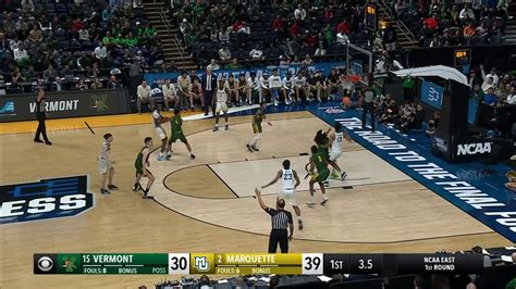 Marquette Golden Eagles vs. Vermont Catamounts: 1st Half Highlights ...