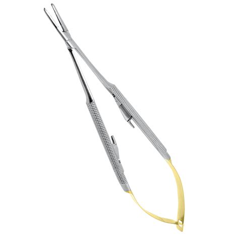 Castroviejo Needle Holder 18cm Curved TC