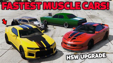 Fastest New Muscle Cars In Gta Online Youtube