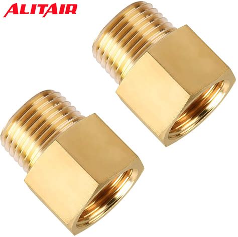 Water Brass Pipe Fittings Male And Female Straight Plumbing Brass Pipe