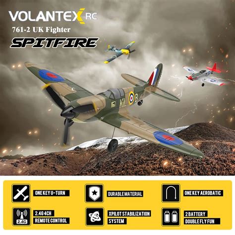 New UK Spitfire RC Airplane 2 4G 4CH Remote Control Plane EPP 400mm