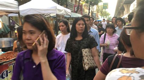 Silom Sunday Walking Street Bangkok Thailand Youtube