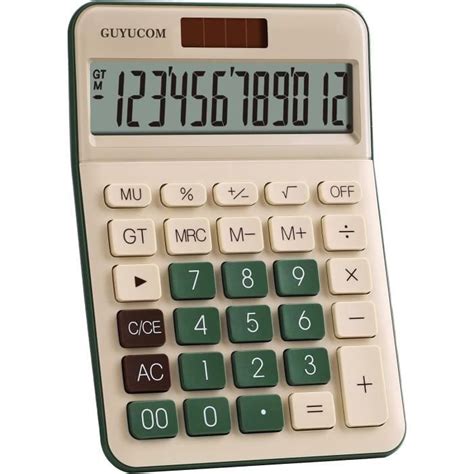 Calculatrice Bureau À 12 Chiffres Avec Écran Lcd Bouton Sensible