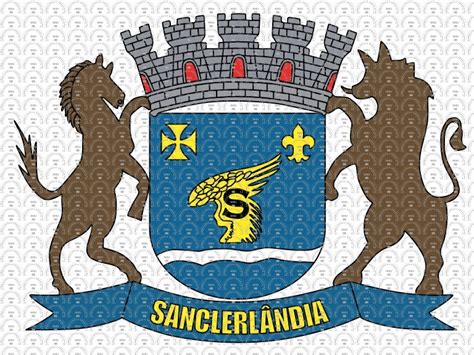 Brasão e Bandeira da Cidade de Sanclerlândia GO mbi br