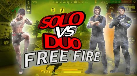 SOLO VS DÚO FREE FIRE CLASIFICATORIA YouTube