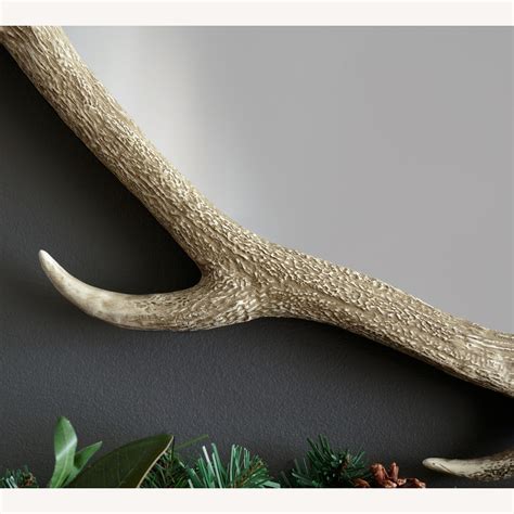 Pottery Barn Antler Round Mirror Aptdeco