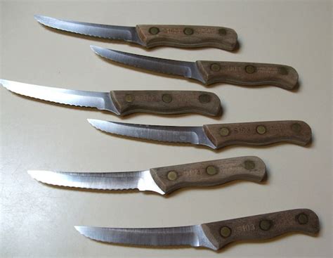 Vintage Chicago Cutlery S Serrated Blade Steak Knives Knife