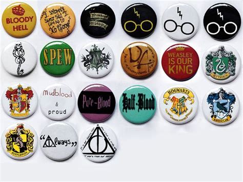 Harry Potter Pin Button Badges Pick Any From 5 To 20 Badges Harry