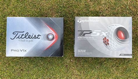 Titleist Pro V1x vs TaylorMade TP5x golf balls. | Golf Monthly