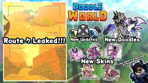 Doodle World Route 7 Leaks New Doodles Skins Other Updates Roblox