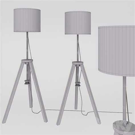 Ikea Lauters Floor Lamp 3d Model