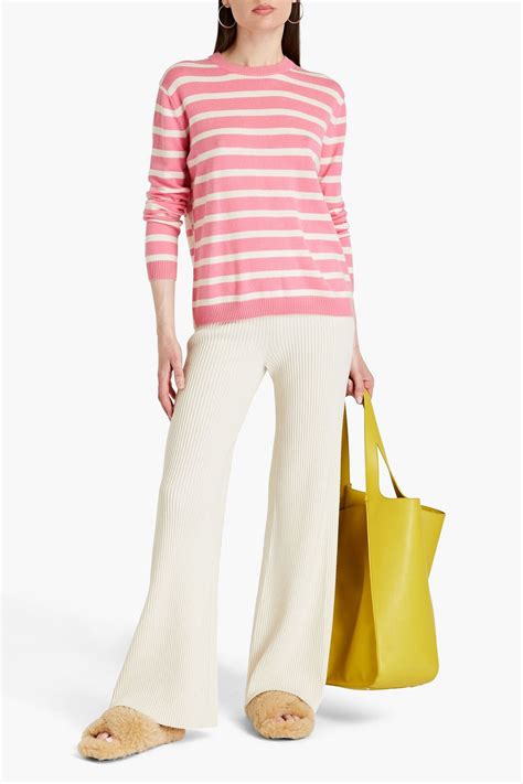 CHINTI PARKER Striped Wool And Cashmere Blend Sweater THE OUTNET