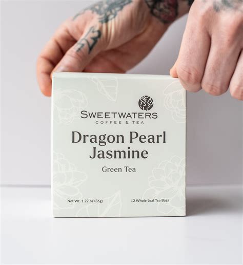 Dragon Pearl Jasmine Tea Sachets Sweetwaters Coffee And Tea