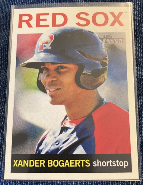 2013 TOPPS HERITAGE MINORS XANDER BOGAERTS RED SOX RC EBay