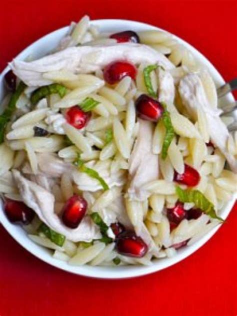 Chicken And Pomegranate Orzo Salad Recipe