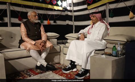 Pm Narendra Modi Holds Wonderful Meeting With Qatar Counterpart